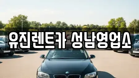 경기도 성남시 중원구 하대원동 단기렌트카 전문 유진렌트카 성남영업소