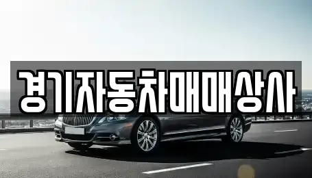 경기도 수원시 장안구 정자동 중고차매매 전문 경기자동차매매상사