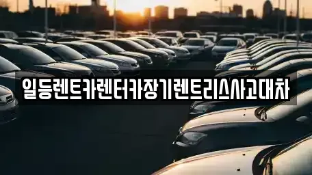 경기도 시흥시 미산동 렌트카 전문 일등렌트카렌터카장기렌트리스사고대차
