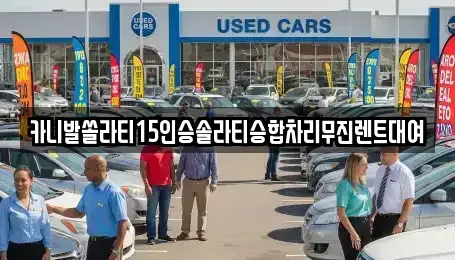 경기도 안성시 금광면 렌트카 전문 카니발쏠라티15인승솔라티승합차리무진렌트대여