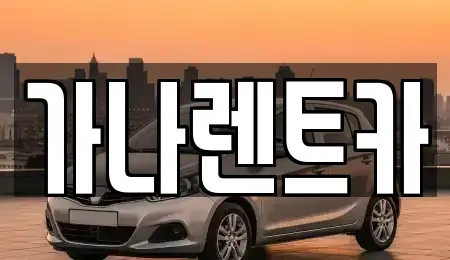경기도 안성시 신흥동 렌트카 전문 가나렌트카
