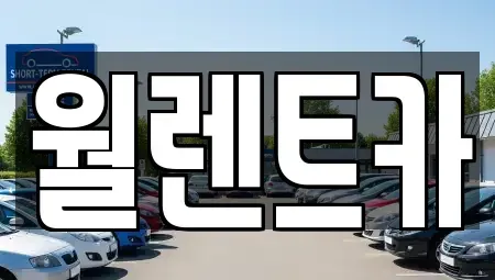 경기도 안성시 옥산동 렌트카 전문 월렌트카