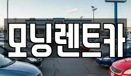 경기도 양주시 백석읍 렌트카 전문 모닝렌트카