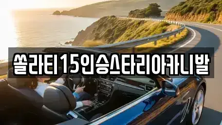 경기도 양평군 개군면 렌트카 전문 쏠라티15인승스타리아카니발