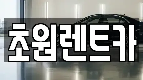 경기도 오산시 궐동 렌트카 전문 초원렌트카