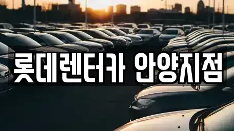 경기도 의왕시 내손동 단기렌트카 전문 롯데렌터카 안양지점