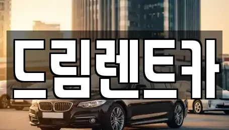 경기도 의왕시 내손동 렌트카 전문 드림렌트카