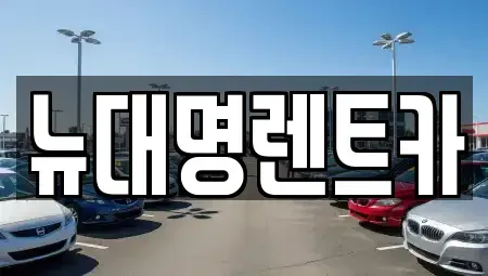 경기도 평택시 동삭동 렌트카 전문 뉴대명렌트카