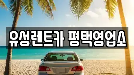 경기도 평택시 동삭동 렌트카 전문 유성렌트카 평택영업소