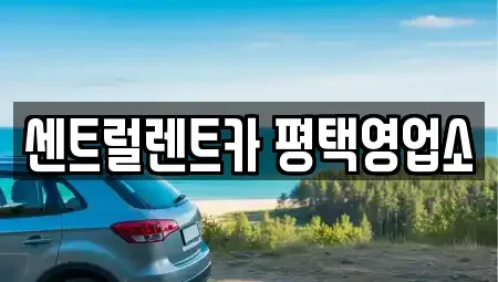 경기도 평택시 비전동 단기렌트카 전문 센트럴렌트카 평택영업소
