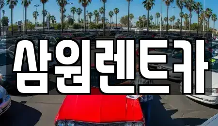 경기도 하남시 초이동 렌트카 전문 삼원렌트카