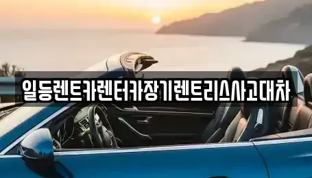 경기도 화성시 남양읍 장기렌트카 전문 일등렌트카렌터카장기렌트리스사고대차