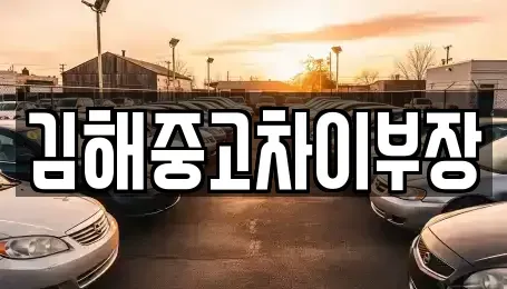 경남 김해시 이동 중고차매입 전문 김해중고차이부장
