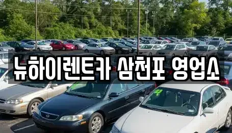경남 사천시 벌리동 렌트카 전문 뉴하이렌트카 삼천포 영업소