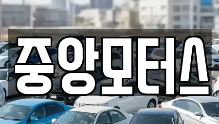 경남 창원시 마산합포구 월남동2가 중고차 전문 중앙모터스