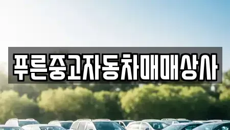 경북 경주시 강동면 중고차 전문 푸른중고자동차매매상사
