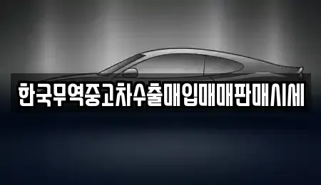 경북 영덕군 지품면 중고차매입 전문 한국무역중고차수출매입매매판매시세