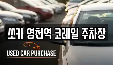 경북 영천시 조교동 렌트카 전문 쏘카 영천역 코레일 주차장