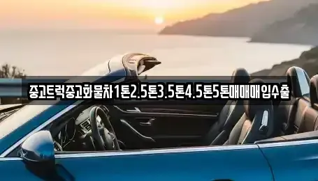 경상남도 사천시 동동 중고차매입 전문 중고트럭중고화물차1톤2.5톤3.5톤4.5톤5톤매매매입수출