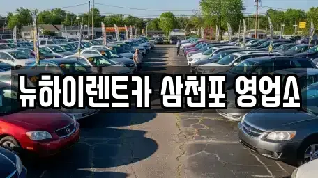 경상남도 사천시 동림동 렌트카 전문 뉴하이렌트카 삼천포 영업소