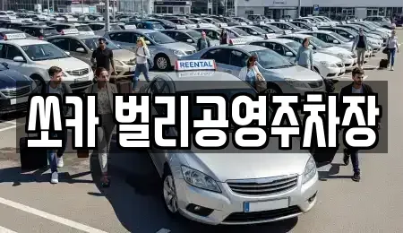 경상남도 사천시 동림동 렌트카 전문 쏘카 벌리공영주차장
