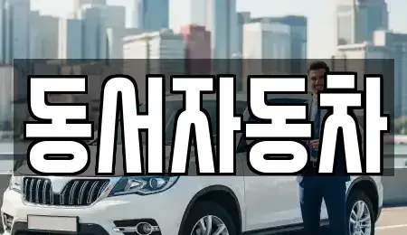 경상남도 진주시 칠암동 중고차 전문 동서자동차