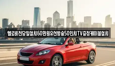 경상남도 창원시 의창구 용동 중고차매입 전문 헬로비전당일설치60만원유선방송50인치TV증정케이블설치