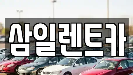 경상남도 창원시 진해구 용원동 렌트카 전문 삼일렌트카
