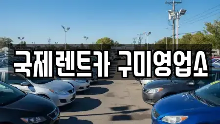 경상북도 구미시 구평동 렌트카 전문 국제렌트카 구미영업소