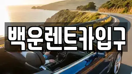 경상북도 구미시 비산동 렌트카 전문 백운렌트카입구