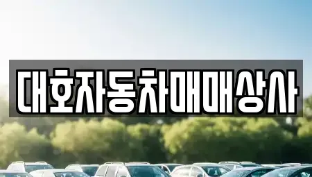 경상북도 상주시 성동동 중고차 전문 대호자동차매매상사