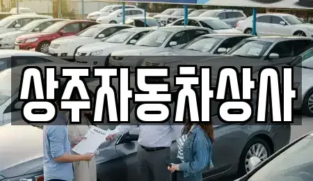 경상북도 상주시 성동동 중고차 전문 상주자동차상사