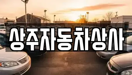 경상북도 상주시 화개동 중고차 전문 상주자동차상사