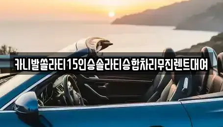 경상북도 안동시 이천동 렌트카 전문 카니발쏠라티15인승솔라티승합차리무진렌트대여