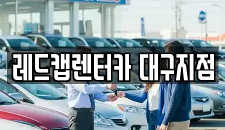 경상북도 영천시 장기렌트카 전문 레드캡렌터카 대구지점