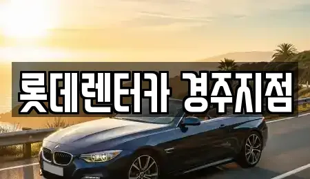 경상북도 영천시 장기렌트카 전문 롯데렌터카 경주지점