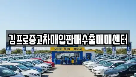 경상북도 의성군 단촌면 중고차매입 전문 김프로중고차매입판매수출매매센터