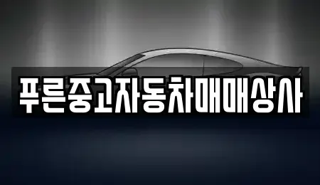 경상북도 포항시 북구 득량동 중고차매매 전문 푸른중고자동차매매상사