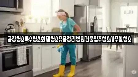 공장청소특수청소화재청소유품정리병원건물입주청소사무실청소