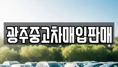 광주 광산구 송정동 중고차매입 전문 광주중고차매입판매