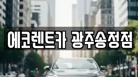 광주 광산구 송촌동 렌트카 전문 에코렌트카 광주송정점