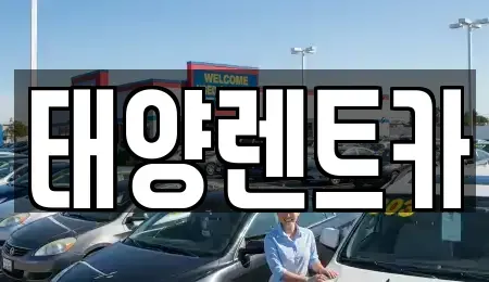 광주 동구 금동 렌트카 전문 태양렌트카