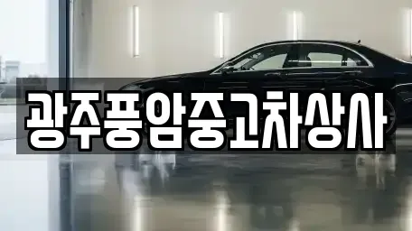 광주광역시 남구 진월동 중고차 전문 광주풍암중고차상사