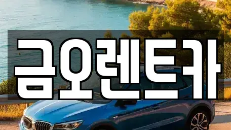 대구 북구 침산동 렌트카 전문 금오렌트카