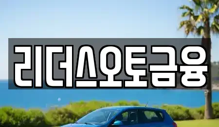 대구 북구 침산동 장기렌트카 전문 리더스오토금융