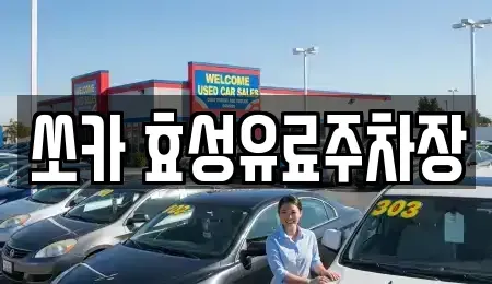 대구 수성구 신매동 렌트카 전문 쏘카 효성유료주차장