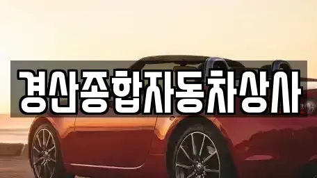 대구 수성구 신매동 중고차 전문 경산종합자동차상사