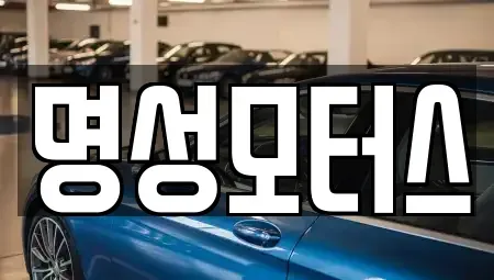 대구광역시 동구 숙천동 중고차매매 전문 명성모터스