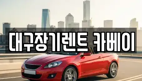 대구광역시 동구 효목동 장기렌트카 전문 대구장기렌트 카베이