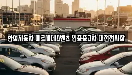 대전 대덕구 연축동 중고차 전문 한성자동차 메르세데스벤츠 인증중고차 대전전시장